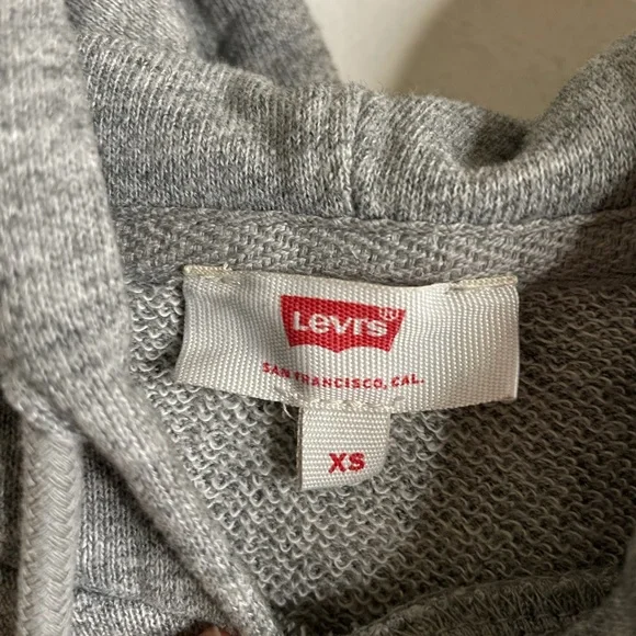 Levi’s logo gray pullover hooded sweatshirt - Picture 8 of 9